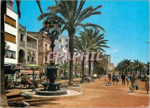 Postcard Modern Lloret de Mar, Costa Brava Fuente de Canaletas there Paseo