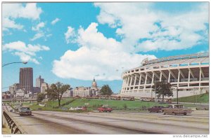 Skyline & Stadium , ATLANTA , Georgia , 50-60s