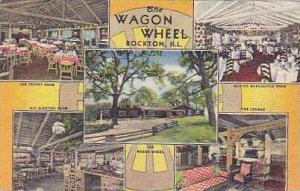 Illinois Rockton The Wagon Wheel Curteich