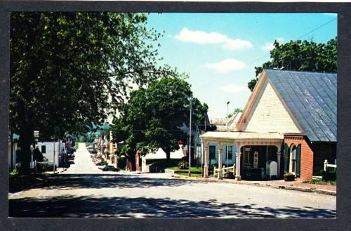 MO Main St Library Museum WESTON MISSOURI POSTCARD