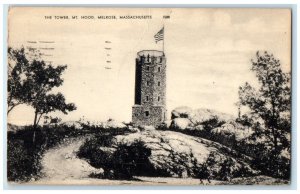 1945 Tower Mt. Hood Exterior Melrose Massachusetts MA Vintage Antique Postcard