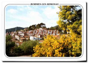Modern Postcard The Sun of the French Riviera Bormes les Mimosas Village