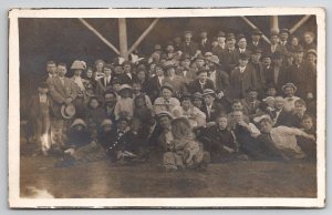 RPPC Billings Montana Large Crowd Photo Under The Grandstand Postcard Q24