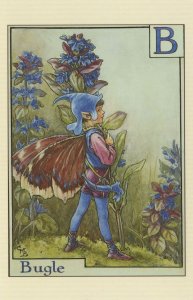 Bugle Flower Fairy Vintage Book Illustration Stunning Postcard