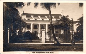 Real Photo Postcard Whitehall, Henry M. Flagler House in Palm Beach, Florida