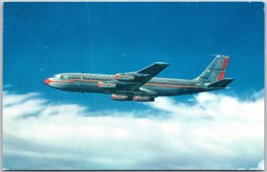 The 707 Jet Flagship American Airlines First W/ Jets Across the USA, Postcard