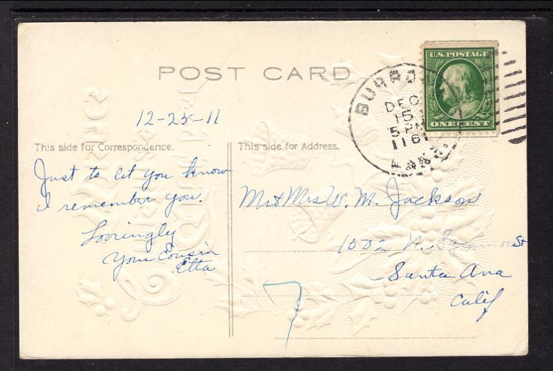 With Best Christmas Wishes,Holly,Bells