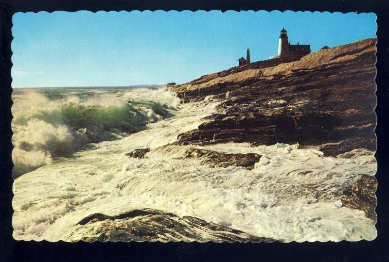 Pemaquid Point, Maine/ME Postcard, Pemaquid Point Light/Lighthouse