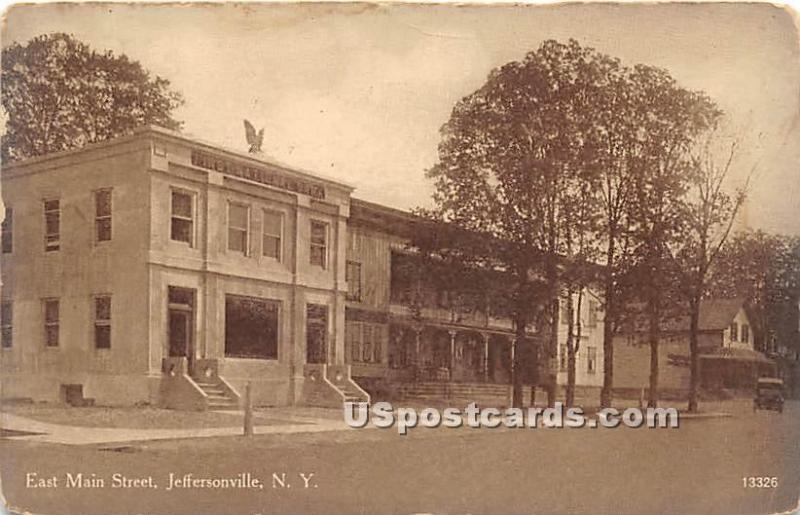 East Main Street Jeffersonville NY 1914