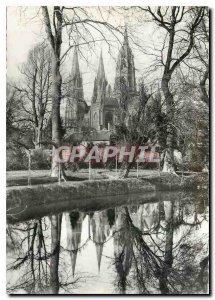 Modern Postcard Bayeux Notre Dame Tours of the Cathedral View Cote Sud