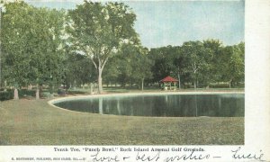 1906 Rock Island Arsenal Golf Grounds Illinois Montgomery Postcard 20-11285