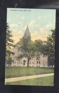 TIFFIN OHIO HEIDELBERG COLLEGE BUILDING VINTAGE POSTCARD 1911