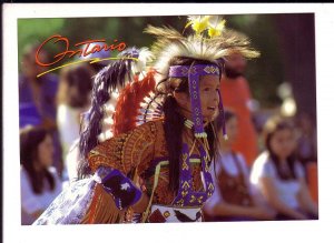 'Native Indian Child', Ontario, Large 5 X 7 in Postcard