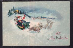 A Jolly Yuletide Christmad Santa Sleigh