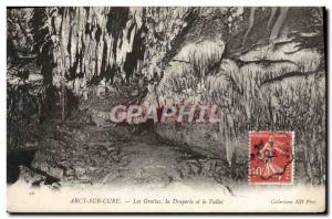 Old Postcard Arcy On Cury Caves The Drapery And Vallot