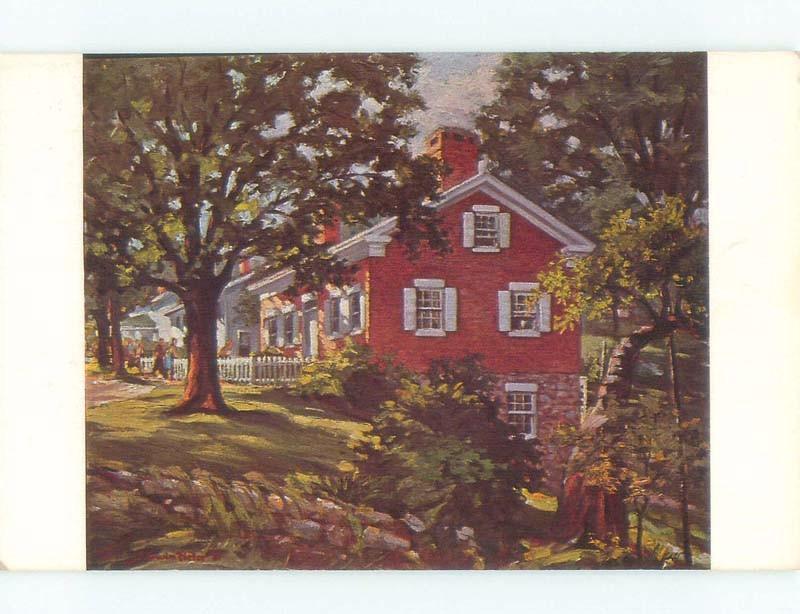 Pre-1980 card THOMAS EDISON HOME Milan - Near Sandusky & Elyria OH E5677-12