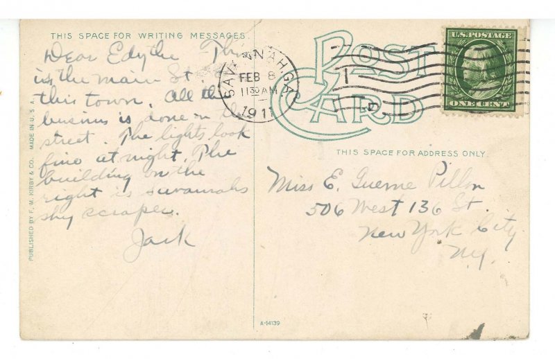 GA - Savannah. Broughton Street looking West ca 1911