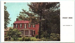 Postcard - Stickley House - Strasburg, Virginia