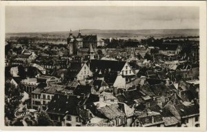 CPA Montbeliard vue generale et le Chateau FRANCE (1099221)