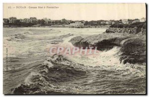 Old Postcard Royan Grosse Mer Pontaillac