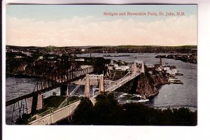 Railway and Auto Bridges, St John, New Brunswick,