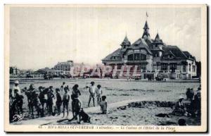 Old Postcard Riva Bella Ouistreham Casino and & # 39hotel Beach