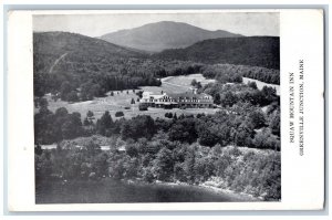 1953 Aerial View Squaw Mountain Inn Cottages Greenville Junction Maine Postcard