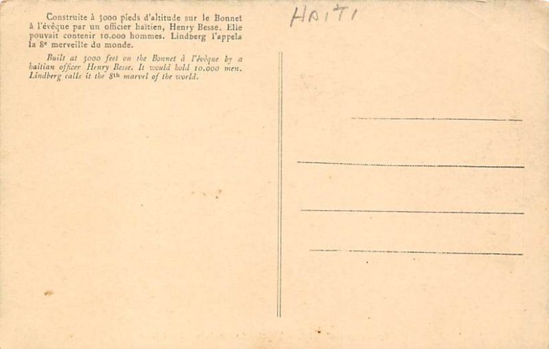 The Citadel Haiti Unused 