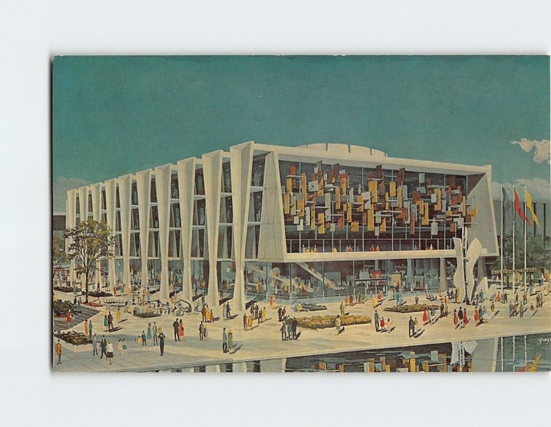 Postcard The Hall Of Education, New York World's Fair, Queens, New York