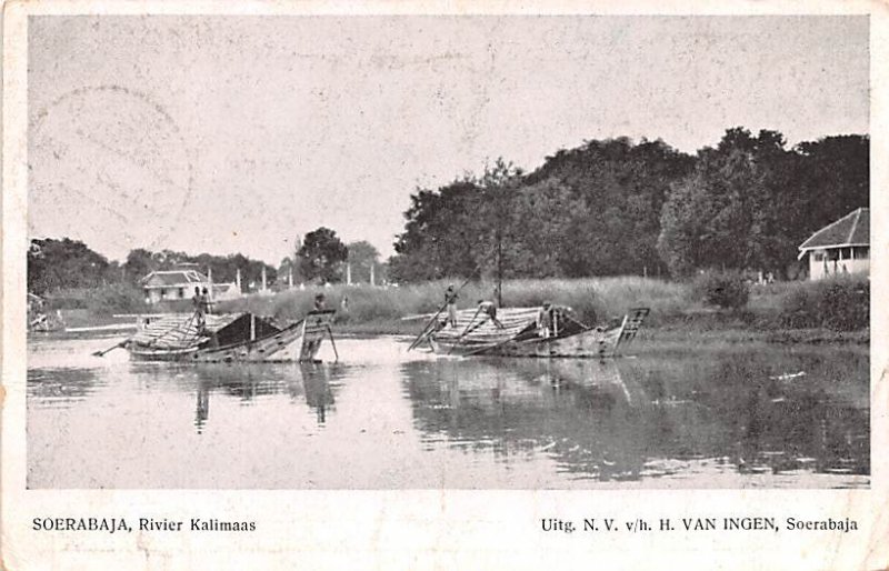 Rivier Kalimaas Soerabaja Indonesia, Republik Indonesia Postal Used Unknown, ...