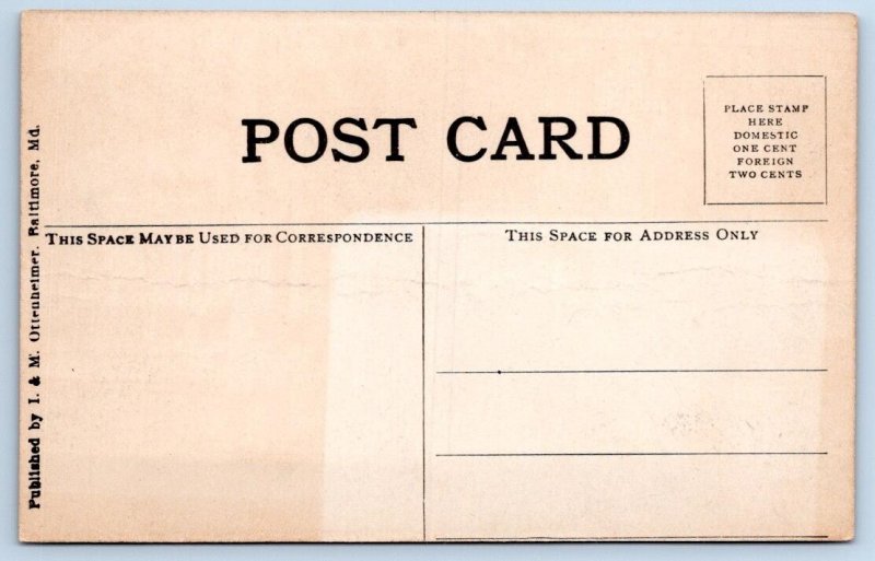 1910's WRIGHT'S AEROPLANE USED BY HOXSEY FLIGHT HALETHORPE BALTIMORE MD POSTCARD