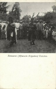 indonesia, CELEBES SULAWESI TOMOHON, Kabasaran Alfur War Dance (1910s) Postcard