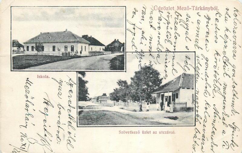 Mezőtárkány, Heves Hungary Iskola School Mezotarkany 1910