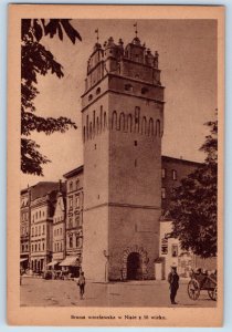 Poland Postcard Wroclaw Gate from 16th Century c1930's Vintage Unposted