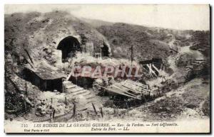 Postcard Ancient Ruins Of The Great War Around Verdun Fort Souville Entree fo...