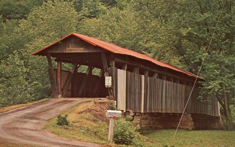 Helmick Covered Bridge over Killbuck Creek near Blissfield, Ohio