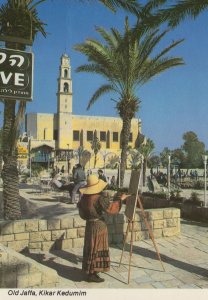 Old Jaffa Kikar Kedumim Isreal Street Artist Postcard