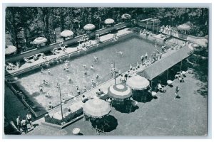 1950 View Of Wardman Park Hotel Washington D.C, Outdoor Swimming Pool Postcard