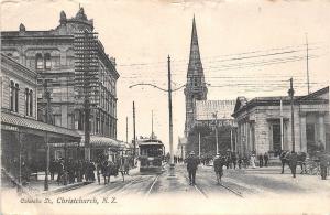 B86205 colombo  tram tramway chariot st christchurch  new zealand