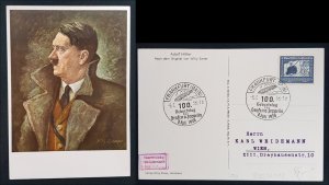 German Empire Third 3rd Reich Propaganda - Hitler Artists Drawing Willie Exner