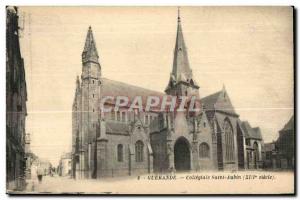 Postcard Old Guerande Colleglate Saint Aubin