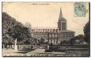 Old Postcard Lisieux The Public Garden