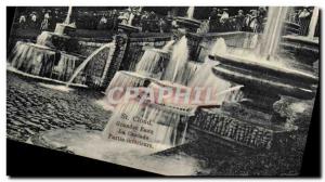 Postcard Old St Cloud Fountains Cascade Part Inferieure