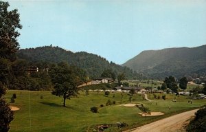 USA Panoramic View Maggie Valley Country Club North Carolina Postcard 09.82