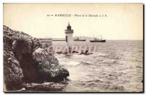 Old Postcard Marseille Lighthouse Desirade