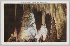 Linen~Carlsbad Caverns NM~Temple Of The Sun Big Room~CT American Art~Vintage PC