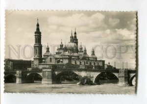 3089005 SPAIN Zaragoza Stone bridge & shrine of El Pilar Old PC