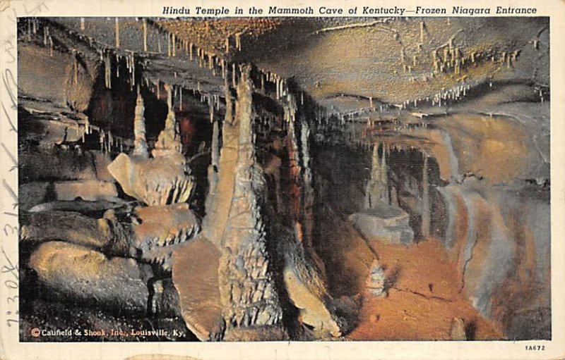 Hindu Temple Frozen Niagara entrance Mammoth Cave KY