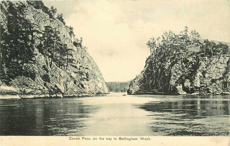 Bellingham Washington Canoe Pass Puget Sound #652 1907 Postcard 20-3911