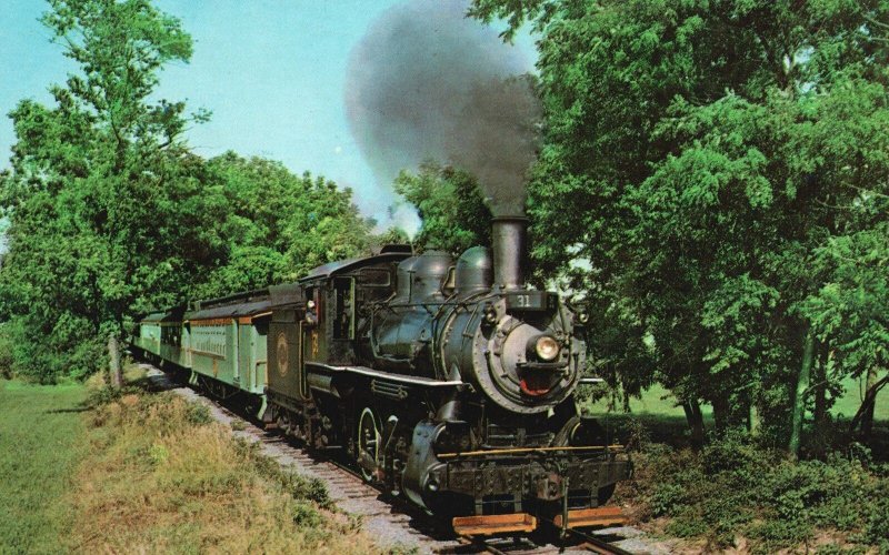 Vintage Postcard The Strasburg Railroad Route 741 1890 Train Pennsylvania Penn.